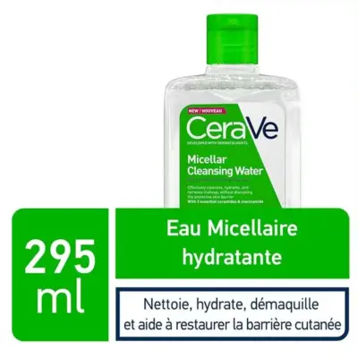 CeraVe Eau Micellaire Démaquillante Hydratante Peau Normale à Sèche