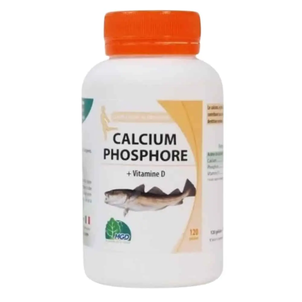 MGD Nature Calcium PHOSPHORE + Vita D 120 Gelules