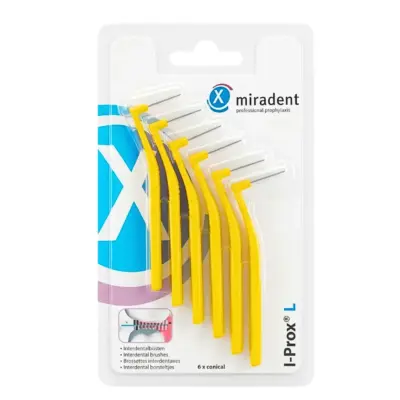 Miradent Brosse interdentaire I-Prox L Jaune 630211