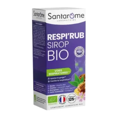Santarome Respi Rub Sirop Gorge Propolis 125ml