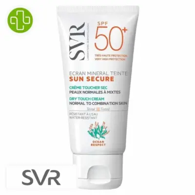 SVR Sun Secure Creme Minerale Teinte Toucher Sec Peau Normale a Mixte 60g
