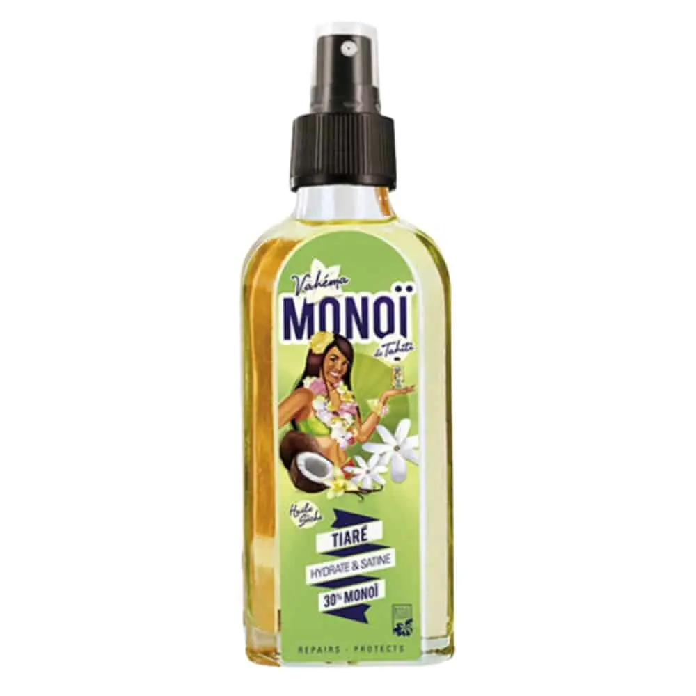 Vahema Monoi Huile Seche Tiare Hydrate et Satine 30% Monoi 100ml