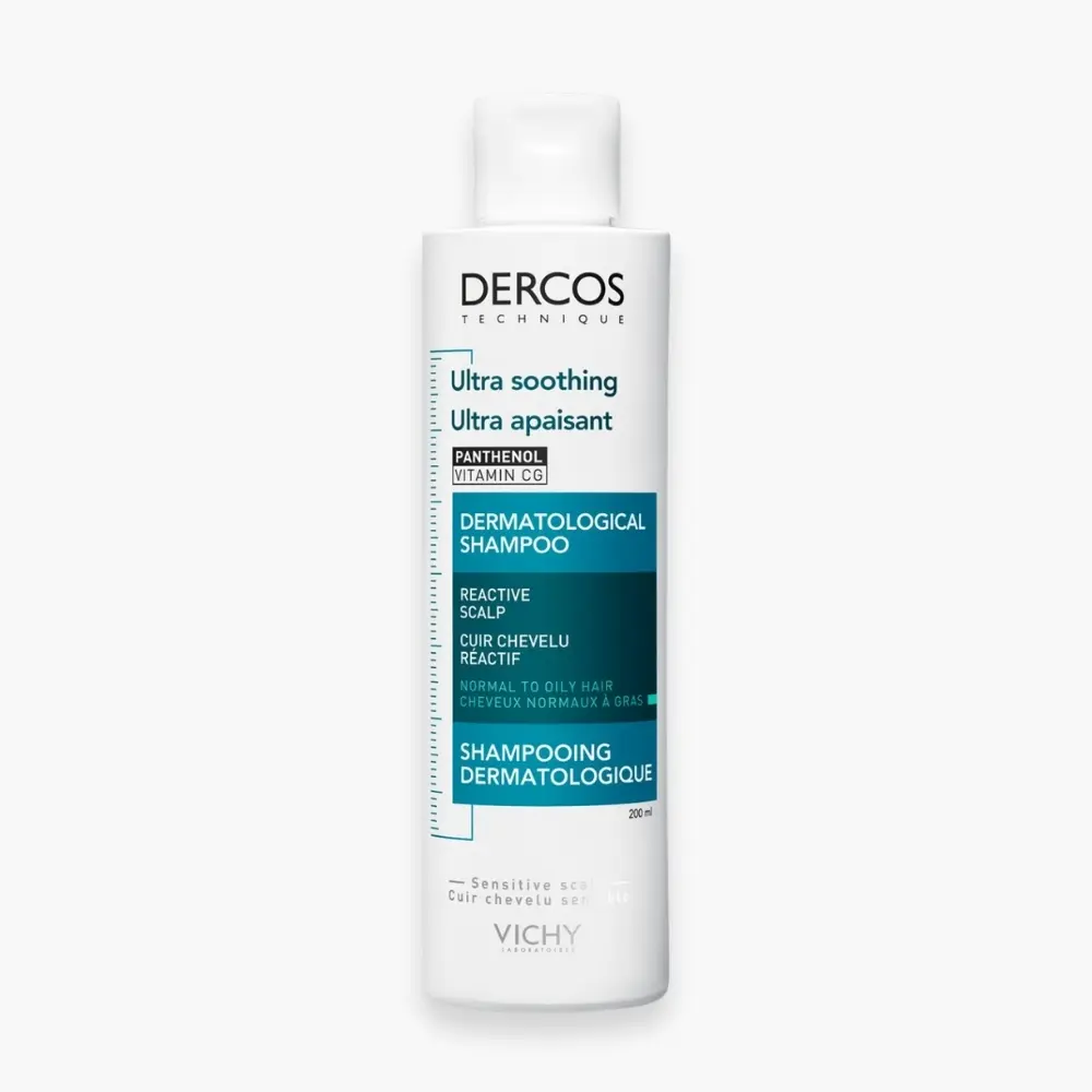 Vichy Dercos Ultra Apaisant Shampoing Dermatologique Cheveux Normaux a Gras 200ml